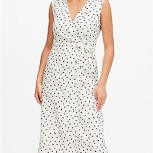 Banana Republic White Wrap Dress